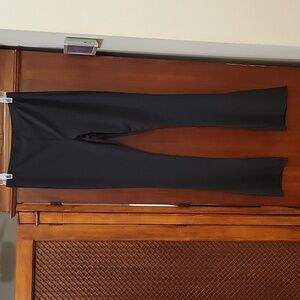 TOPSHOP | Black High Rise Pull On Ribbed Flare Pants - US size 10 - NWT